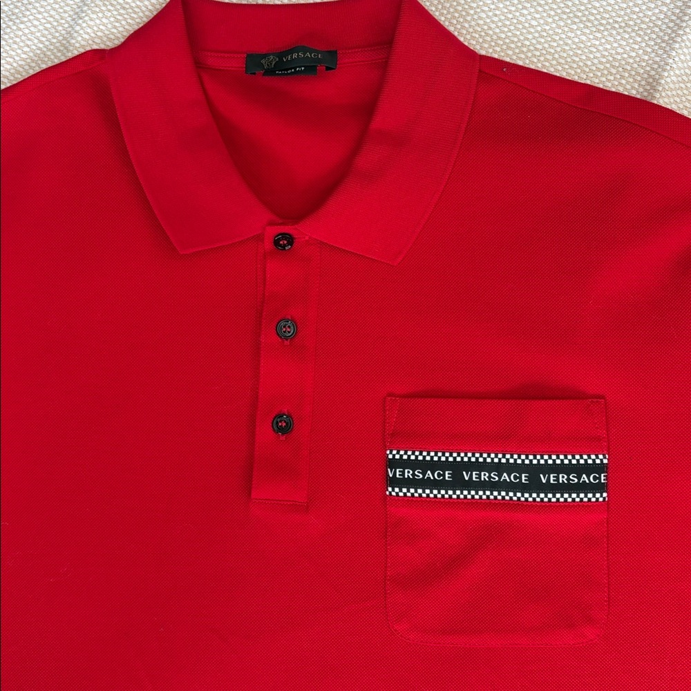 Versace Red Polo